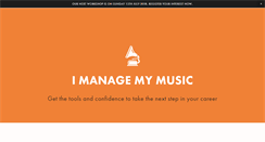 Desktop Screenshot of imanagemymusic.com